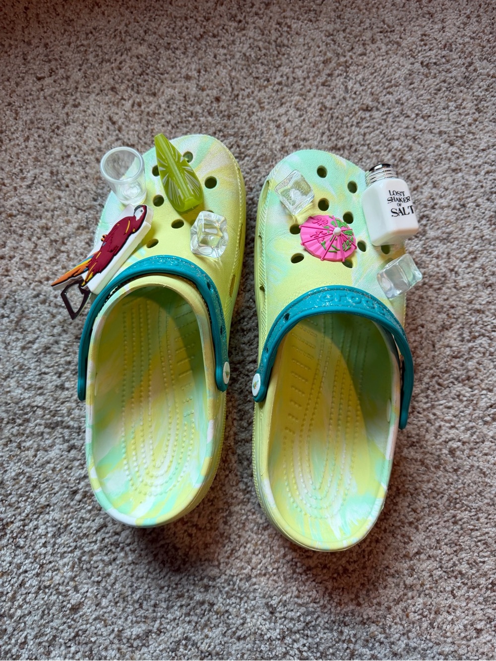 Margaritaville Yellow-Green Crocs